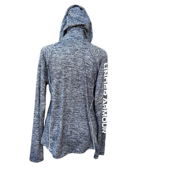 Under Armour woman's size L, loose fit, black heather hoodie - Picture 4 of 7